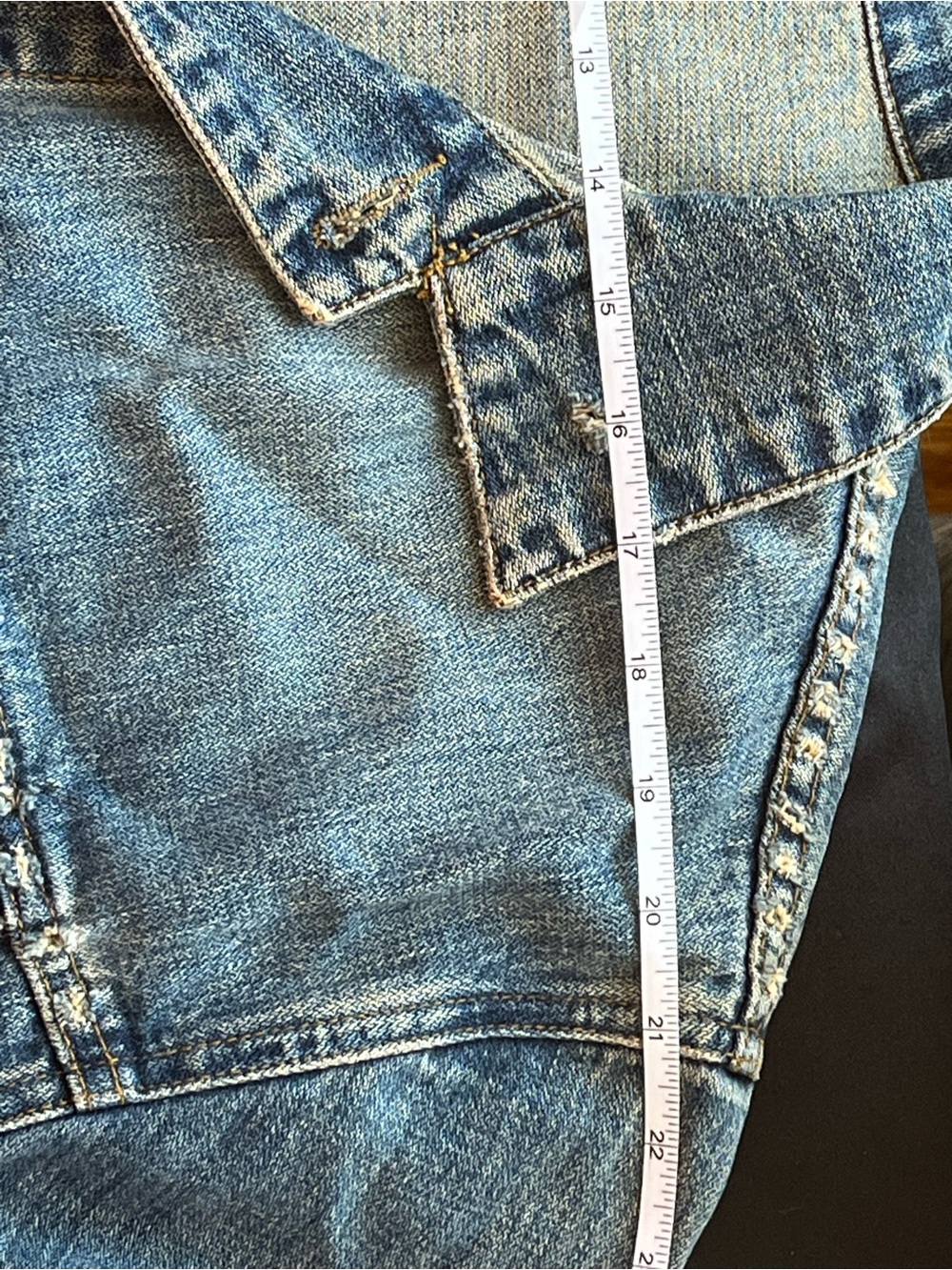 Abercrombie & Fitch Men’s Vintage Wash Denim Jacket - Picture 7 of 10